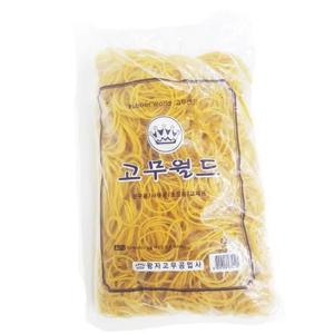 고무밴드 노랑생고무 340g