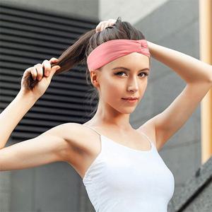 1+1 여자 스포츠 헤어밴드 여성 땀 흡수 머리띠