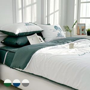 사바나 애니멀 프린트 옥수수솜 무봉제 차렵이불 세트 SS/Q/DK 3colors