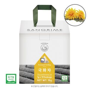 국내산 유기농 국화차 15티백 삼각티백차