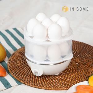 계란찜기 에그쿠커 2단 달걀 계란 삶는기계 고구마 호빵 찜기 14구 IEP-350