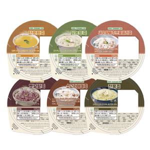 간편죽 300g 6종(단호박죽, 팥죽, 소고기야채, 닭녹두죽, 전복죽, 새우양배추브로콜리)