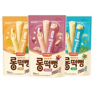 한손에 쏙 롱떡뻥 3종택1 쌀과자