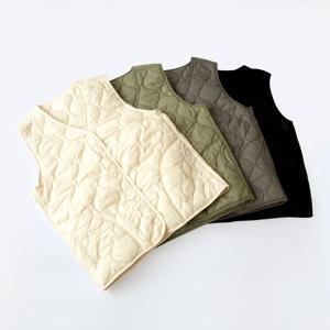 남녀공용 브이넥 경량 정장 패딩 퀼팅 조끼 이너 빅사이즈 베스트