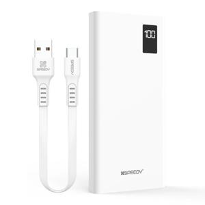 슬림 PD 20W 보조배터리 30000mAh+C타입 케이블,8핀젠더/고속충전/LED/유즈