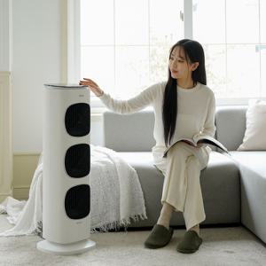 이노크 3단 개별 PTC 온풍기 무드등 사무실 난방기 히터 리모컨  IA-FH14100