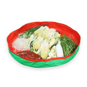 식품안전인증 무봉제 원형 그린 김장매트 김장버무리 소 중 대 특대