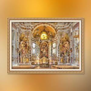 아삼 대성당 직소 퍼즐+액자 세트 건축물 500피스