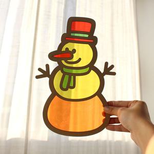 눈사람 썬캐쳐 만들기 ( 우드공예 겨울 크리스마스 만들기 재료 키트 방꾸미기 파티 소품 )