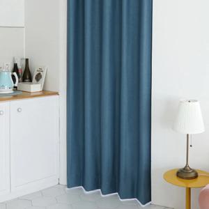 베이직 암막커튼 블루 나비주름 75x230cm 1장
