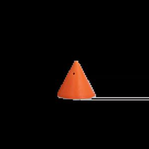 콘 인센스 스틱 홀더 매트 오렌지(선물/핸드메이드)