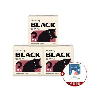 블랙 입오버 중대형 10P 3팩+순한코튼 슬림핏 입오버 중대형1P 증정