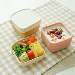 식빵 실리콘 흡착볼 (뚜껑 포함)