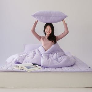 먼지없는 부드러운 마시멜로우 피치스킨 에코핫 차렵이불세트 SS/Q 6colors