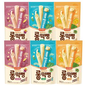 한손에 쏙 롱떡뻥 6개세트 유아과자