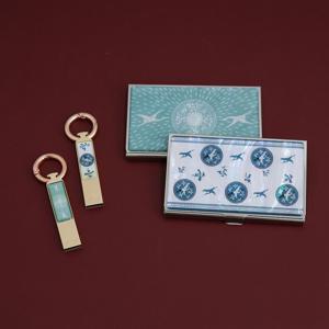 도자문 자개 스틱USB 명함케이스 2종세트 (8G~32G)