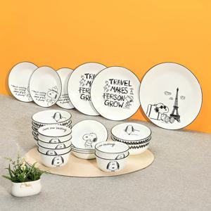 스누피앤찰리에디션 6인 22P 코리안 세트