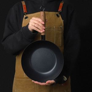 퀸센스 인덕션 무쇠 궁중팬 웍팬 편수 코팅팬 24cm
