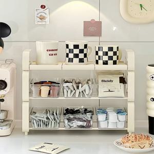 홈카페 탕비실정리함 커피 캡슐보관함 티백정리함 영양제보관함 컵선반