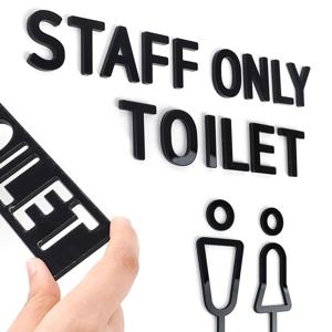 TOILET 화장실 표시 팻말 아크릴 표지판 안내판 상가 사무실 음식점 식당