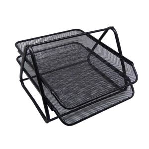 DIY 스틸 2층 서류정리함 (300x345x207) 블랙