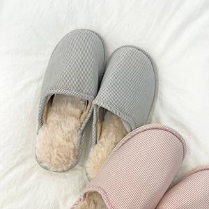 밍크털 실내화 거실화 겨울 슬리퍼 (2color)
