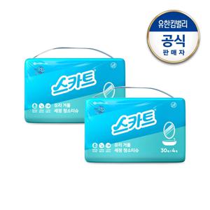 스카트 유리거울 세정티슈+변기에 버리는 화장실 청소티슈 (4팩+4팩) 골라담기