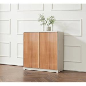 거실 현관 음악학원 입구 LPM 낮은 양문형 신발장 (80x80cm 3색)