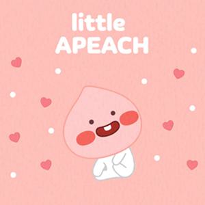 카카오 리틀프렌즈 리틀 어피치 그림그리기 캔버스 25x25cm
