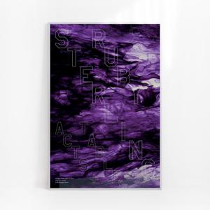 스털링 루비 ACTS TABLE 2, 61 x 91.4 cm 액자 포함