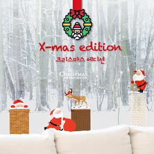 크리스마스 스티커 31종 데코/야광/리무버블 -겨울 눈꽃 산타 트리 눈사람 카페장식 레터링