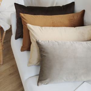 로이드 벨벳 30x50 직사각 쿠션커버 1size, 16color