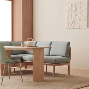 포레 컴포트 4인 라운지세트 (벤치1, 코너벤치1, PP의자2 포함)