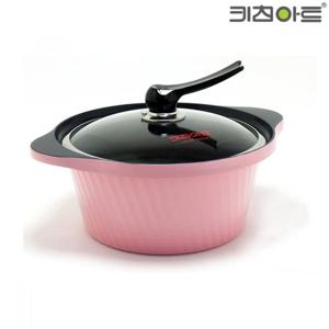 세라믹냄비Y 28cm 양수 통주물냄비 분홍
