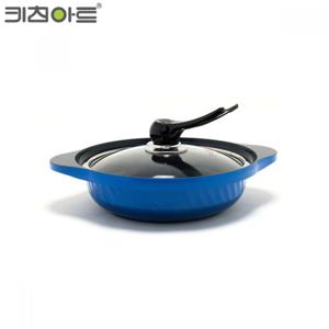 세라믹냄비Y 24cm 전골 통주물냄비 블루
