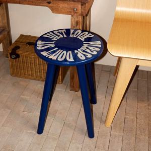 Jagae Stool Navy 자개 스툴 의자