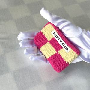 체크메이트 체커보드 카드지갑 (CARD HOLDER, PINK YELLOW)