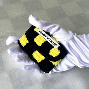 체크메이트 체커보드 카드지갑 (CARD WALLET, BLACK YELLOW)
