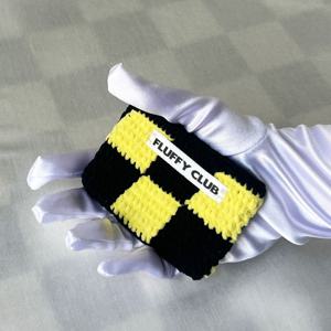 체크메이트 체커보드 카드지갑 (CARD HOLDER, BLACK YELLOW)