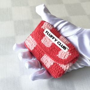 체크메이트 체커보드 카드지갑 (CARD WALLET, RED PINK)