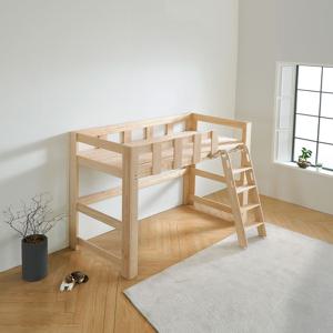 편백나무 원목 GM 싱글침대 벙커 침대프레임 매트리스선택 사다리 각도조절가능 J.S.SS