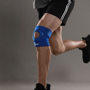 무릎 보호대 4338 헬스 러닝 운동 등산 벨크로 4단 패드 압박 이중 스트랩