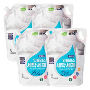 베이킹소다 블루 실내건조 세탁세제 3Lx4개