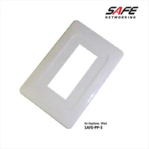 모듈러잭 벽면플레이트 SAFE-PP-3 키스톤잭 대각형 3포트 붙임쇠포함