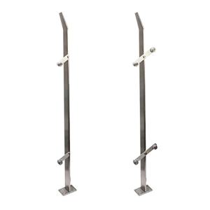 유리난간대 유리 싱글 10T 사선 강화유리 스텐 펜스