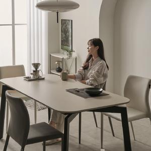 한샘몰pick 보니애 앤서니 세라믹식탁 세트 4인용 양면 포세린 세라믹 1400(의자4)