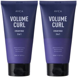 3in1 볼륨 앤 컬크림 왁스 150ml 2개