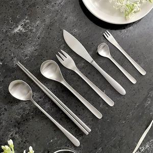 카르 스테인리스 무광 커트러리 티스푼 12.5cm 가정 식당 한식 티스푼