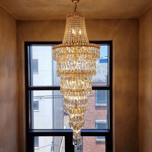 스카이 크리스탈 샹들리에 펜던트 카페조명 상가조명전문 계단샹들리에 긴샹들리에