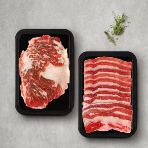 미국산 소고기 구이세트 400g(우삼겹200g+차돌박이 200g)